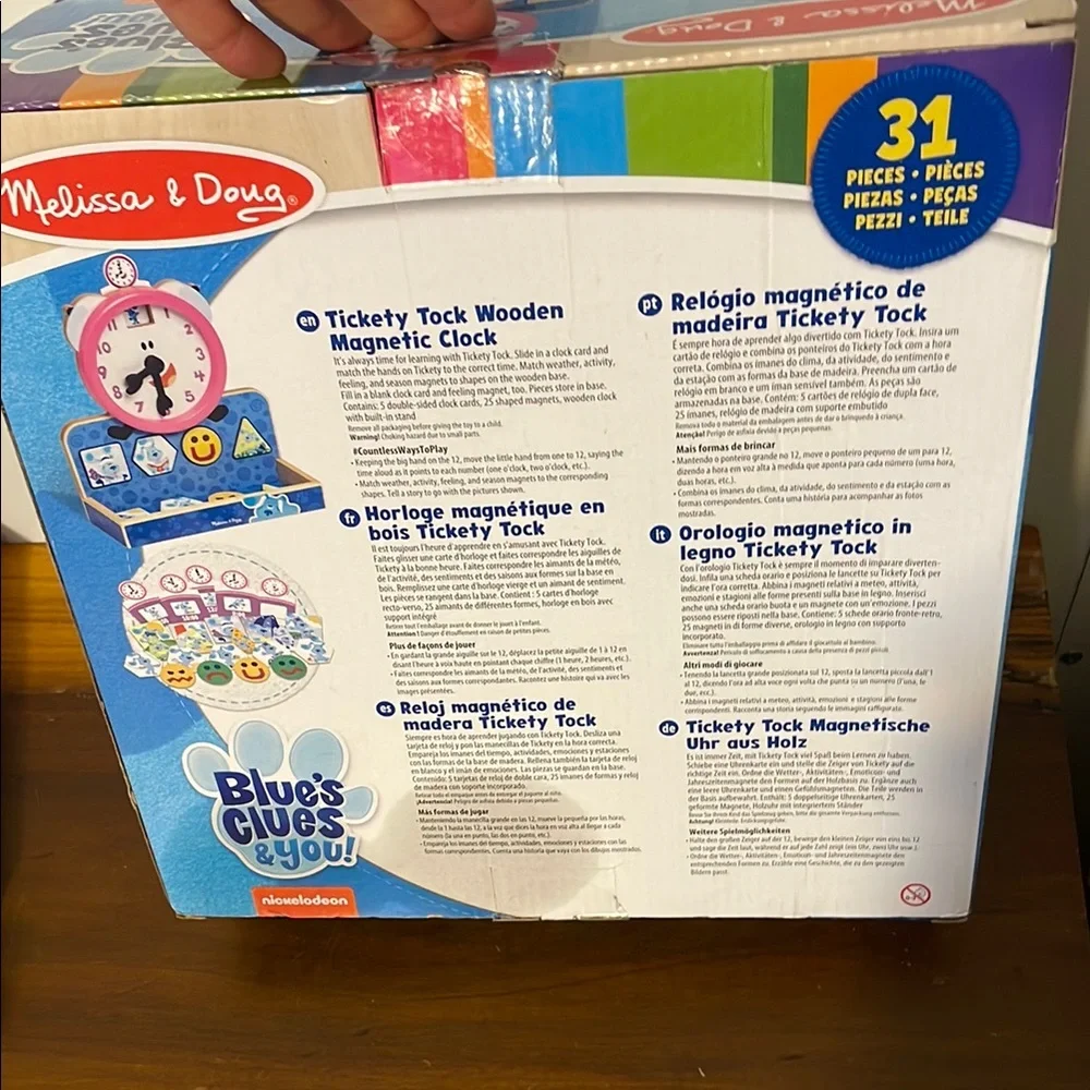 🎉NEW! Melissa & Doug Pink and Blue Learning Clock